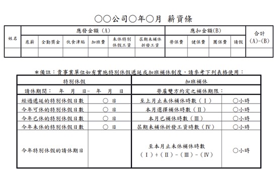 薪轉證明範例參考一